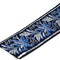 1 Yard Blue Floral Jacquard Ribbon Decorative Trim for Sewing Crafts 1.25 Inch Width